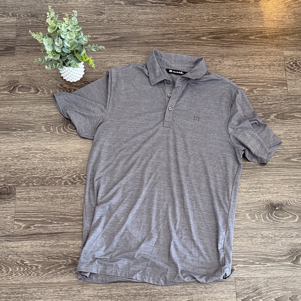 Travis Mathew Charcoal Polo Shirt